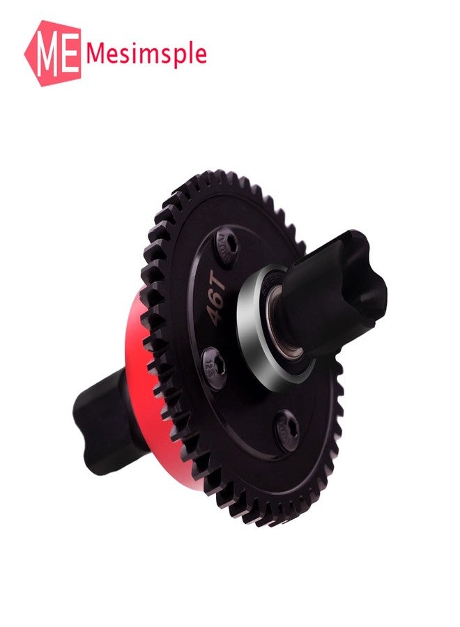 Mesimsple 45# Steel 46T RTR Center Differential for Arrma 1/7 Felony Infraction Fireteam Mojave 6S BLX Diff Gear 1/8 Typhon Outcast Kraton Notorious Series Upgrades Part Red - Image 5